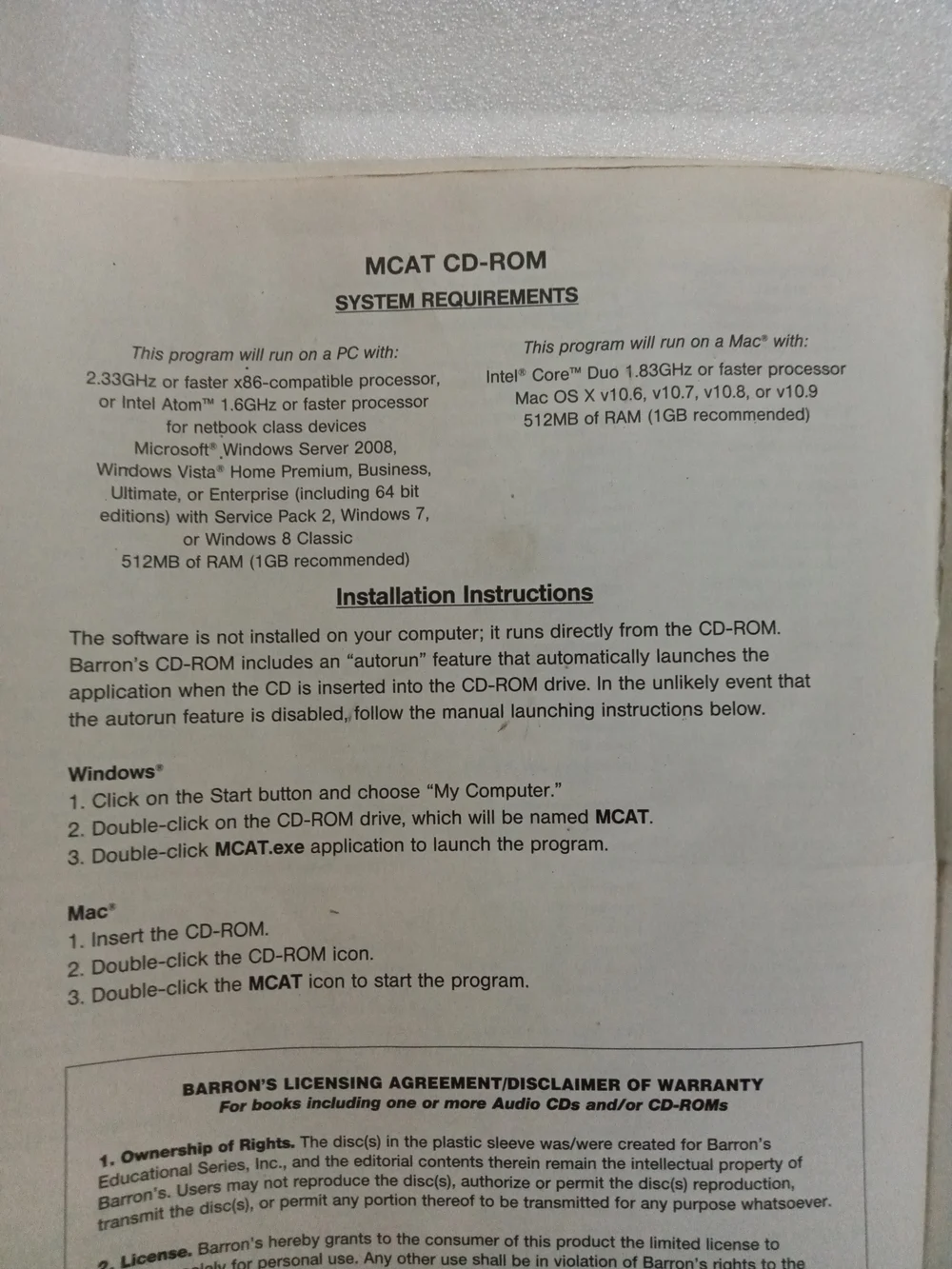 New MCAT Test Preparation Book